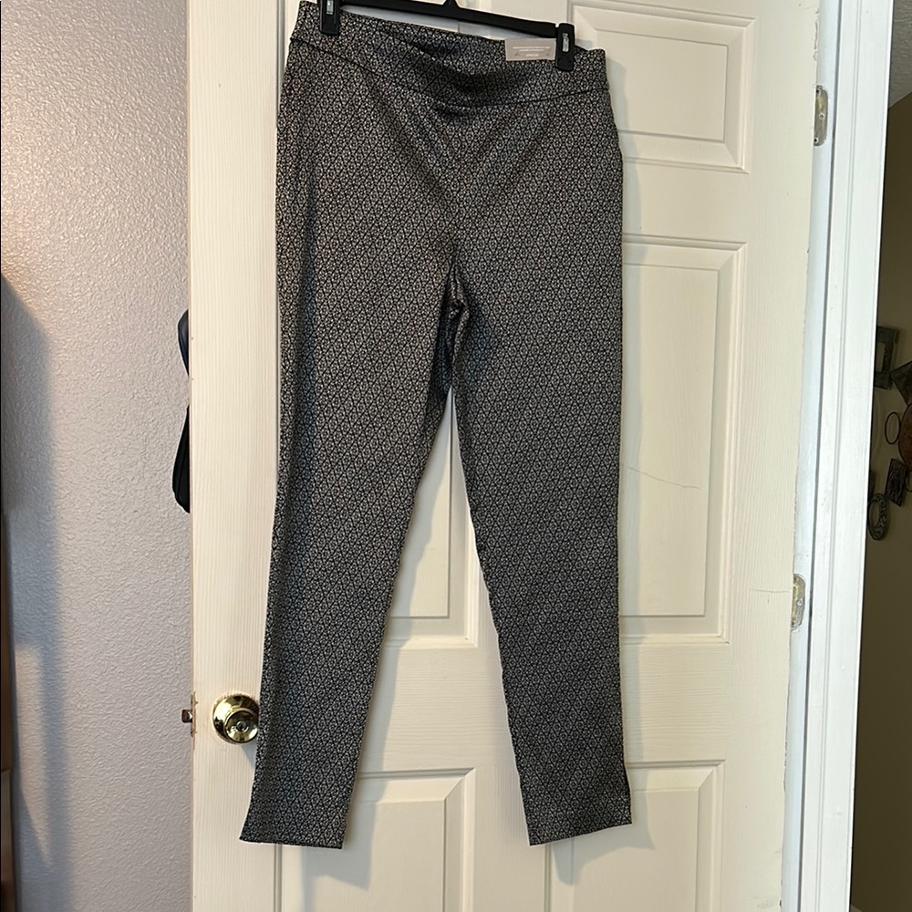 Chico's Black and White Patterned Pants